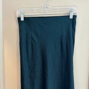 Madewell Emerald Green Slip Skirt